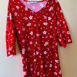 Red mango dress